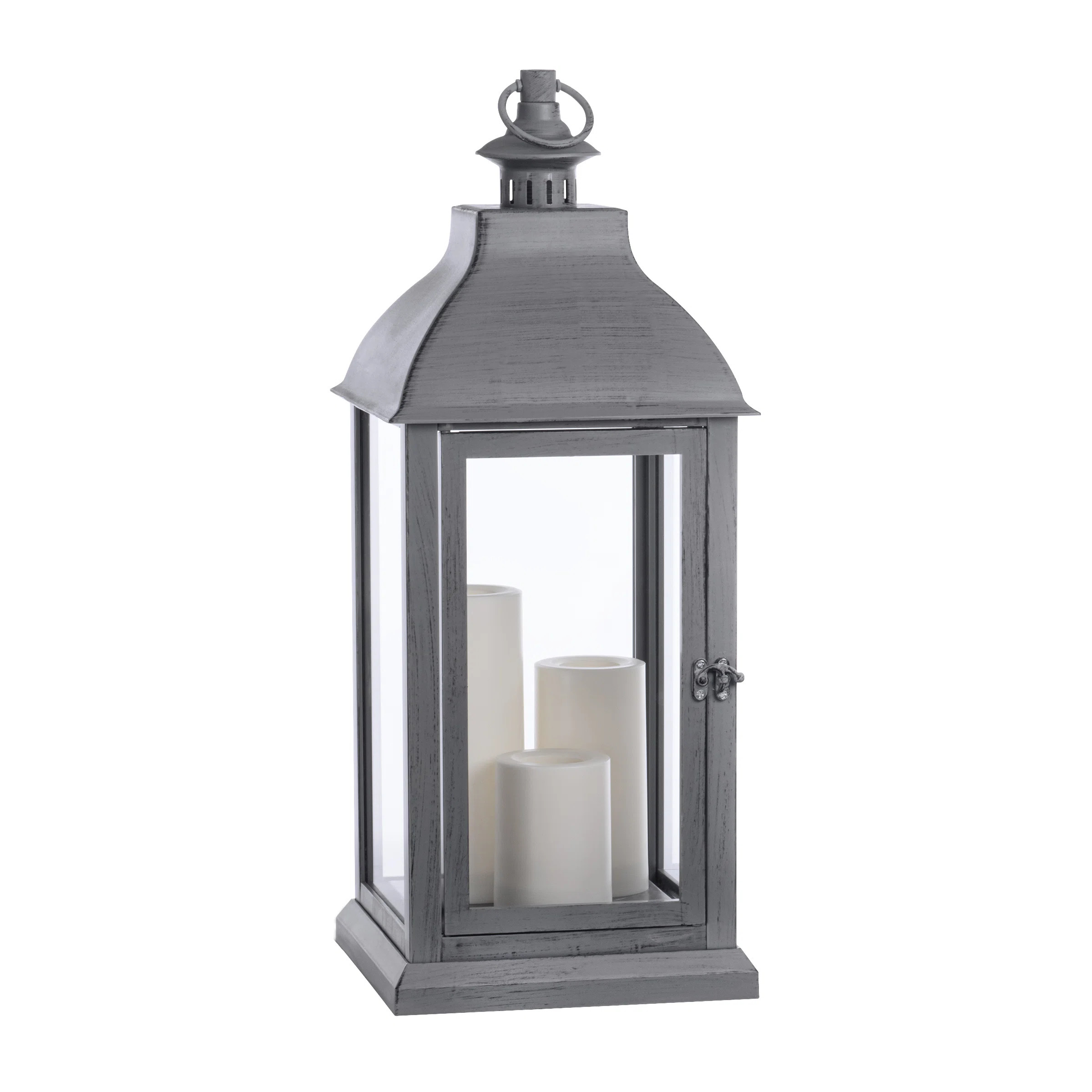 22.6'' Battery Powered Integrated LED Outdoor Lantern | Wayfair North America