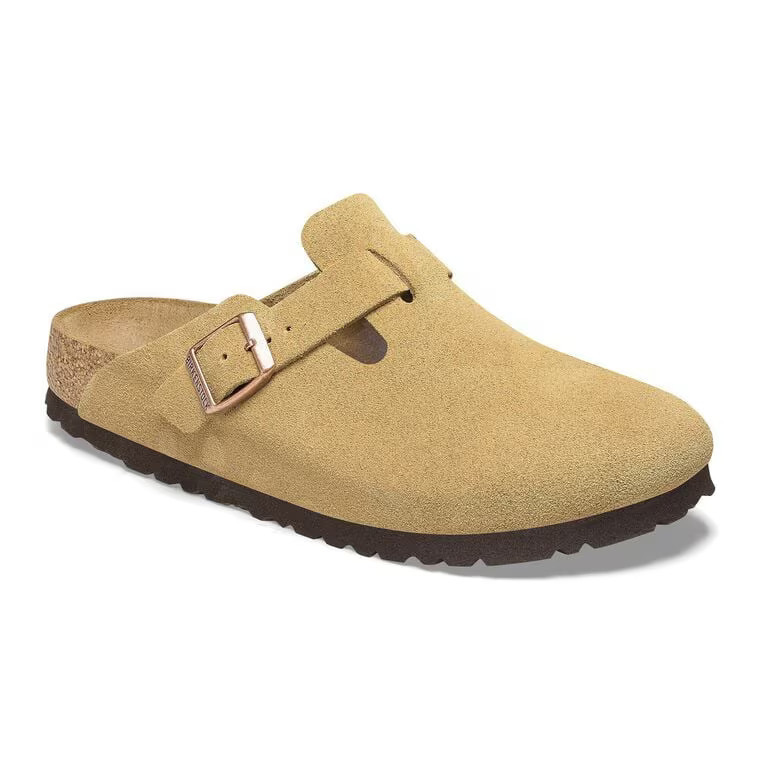 Boston Suede Leather Latte Cream | BIRKENSTOCK | Birkenstock USA