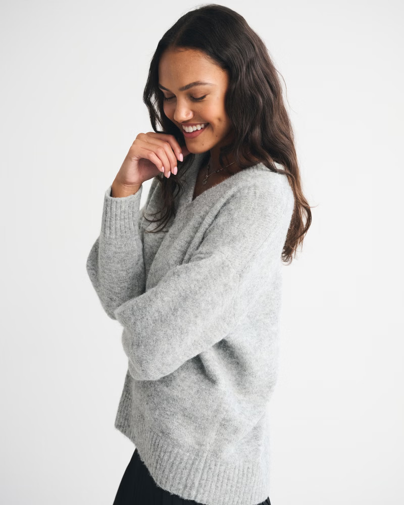 Women's Dad V-Neck Sweater | Women's New Arrivals | Abercrombie.com | Abercrombie & Fitch (US)