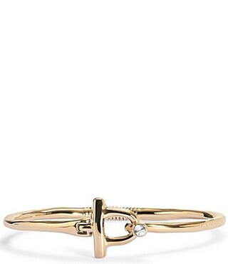 UNOde50 Ser Indomable Collection Rigid 18k Gold Bangle Bracelet - Gold | Dillard's