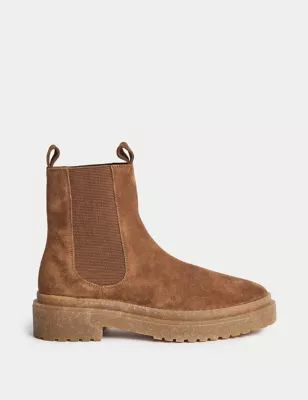 Suede Chelsea Flat Boots | Marks & Spencer (UK)