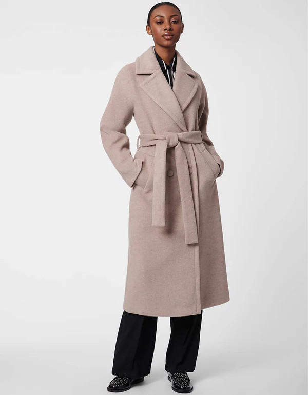 Icon Belted Wool Coat | Bernardo Fashions