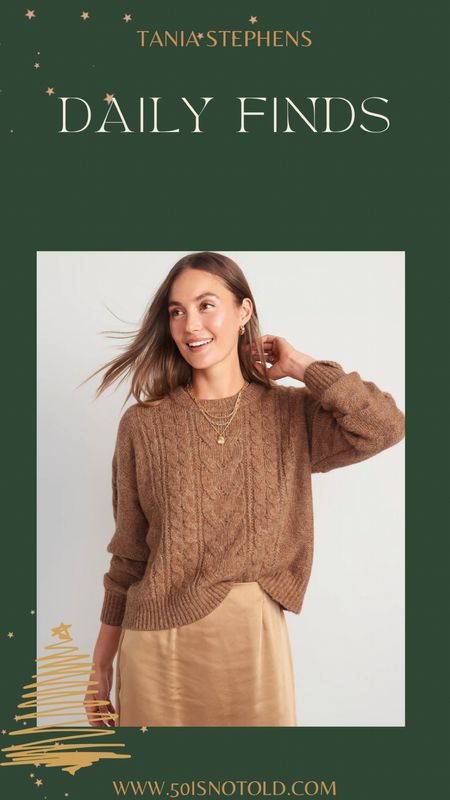 Heather Cable Knit Sweater | brown sweater | work outfit | Teacher style | casual sweater | old navy 

#LTKworkwear #LTKHoliday #LTKSeasonal