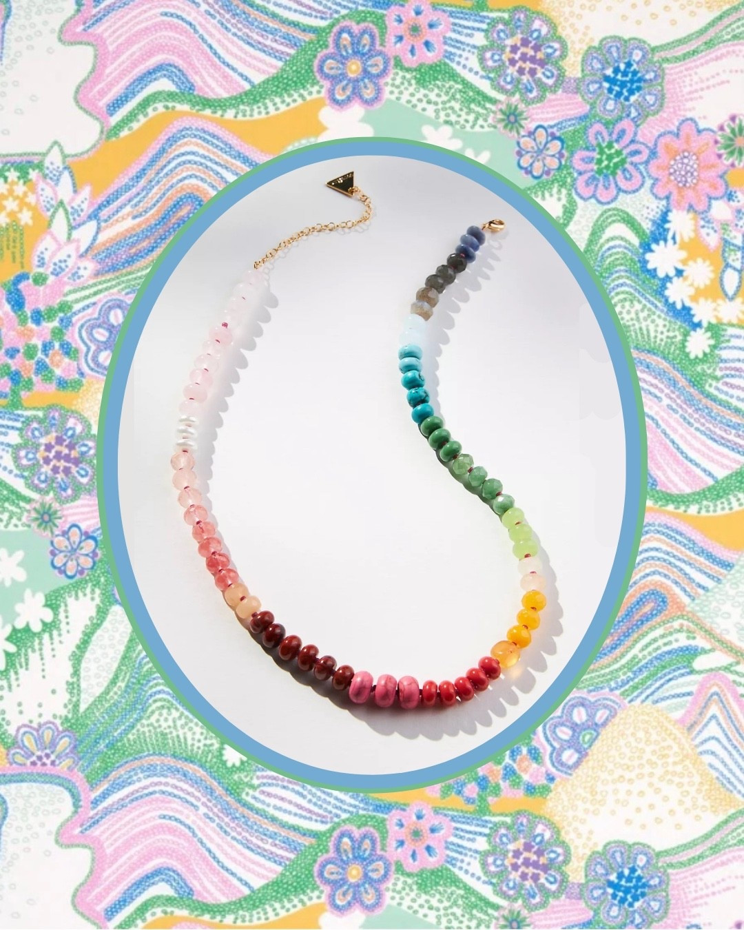 $50 rainbow stone necklace! 

I have this in four colorways and have given it as a gift many times - it is always a hit! 

Such a great piece at a fantastic price! 

#LTKSeasonal #LTKFindsUnder50 #LTKFindsUnder100
