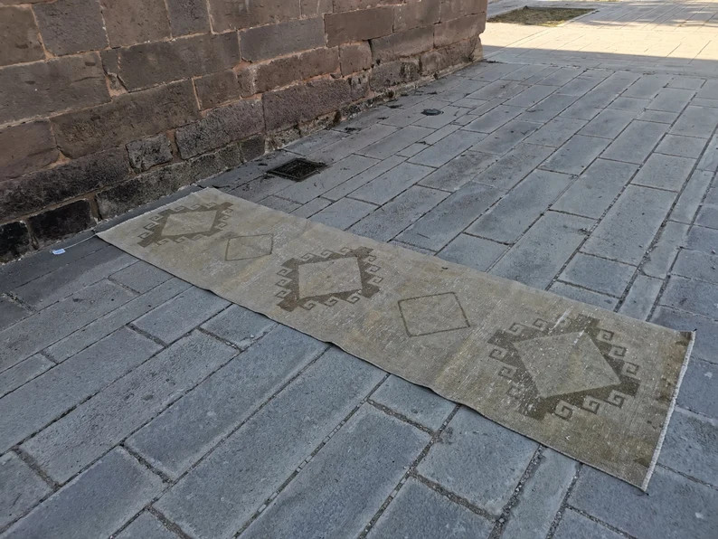 Beige Rug Runner Rug 2.9x10 Ft | Etsy | Etsy (US)