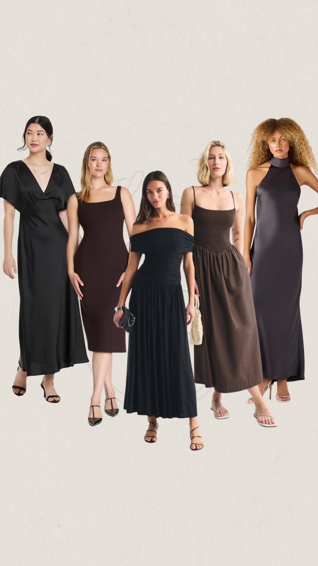 Wedding guest dresses - Black & brown edition!  

 #LTKSeasonal #LTKSaleAlert #LTKWedding