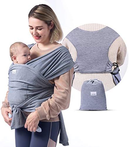 Momcozy Baby Wrap Carrier Slings, Easy to Wear Infant Carrier Slings for Babies Girl and Boy, Adj... | Amazon (US)