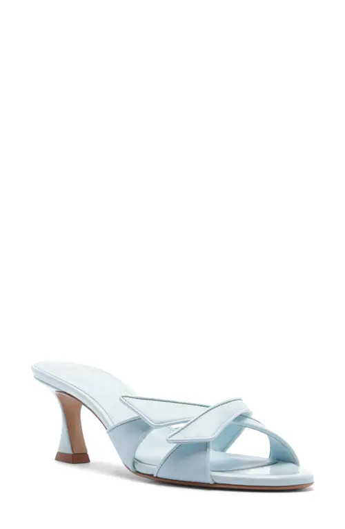 Alexandre Birman Tita Crisscross Slide Sandal in Dust Blue at Nordstrom, Size 7.5 | Nordstrom