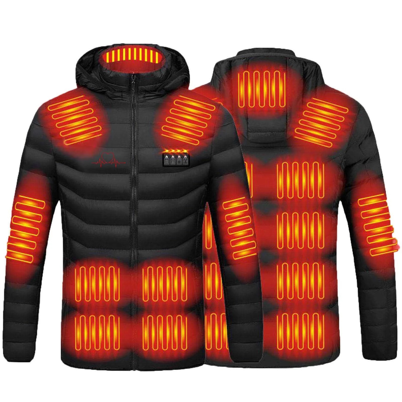 Aboser Heated Coat for Women and Men Warm Electric Heating Jackets Windproof USB Charging Body Wa... | Walmart (US)