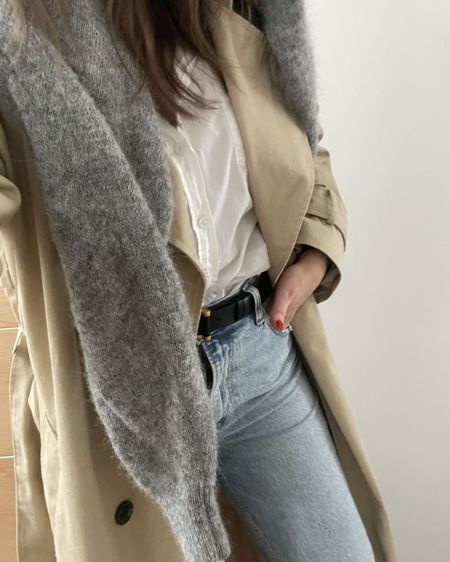 Casual travel outfit 

Trench coat outfit, maxi trench, spring layers, white shirt, wardrobe staples, Abercrombie jeans, sambas, brunch outfit, errands outfit, weekend looks 

#weekendoutfit #maxitrench #affordableoutfits #wardrobebasics 

#LTKfindsunder50 #LTKstyletip #LTKeurope
