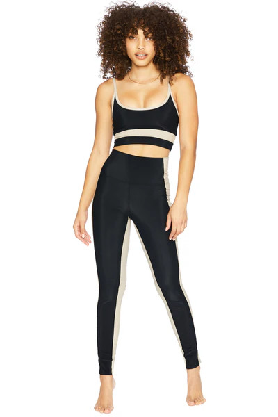 Colorblock Legging Black Tan | Beach Riot