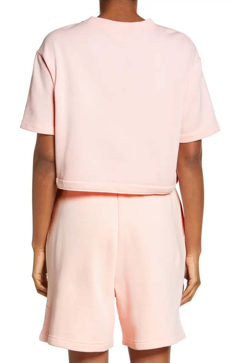 Swoosh Fleece Crop Top | Nordstrom