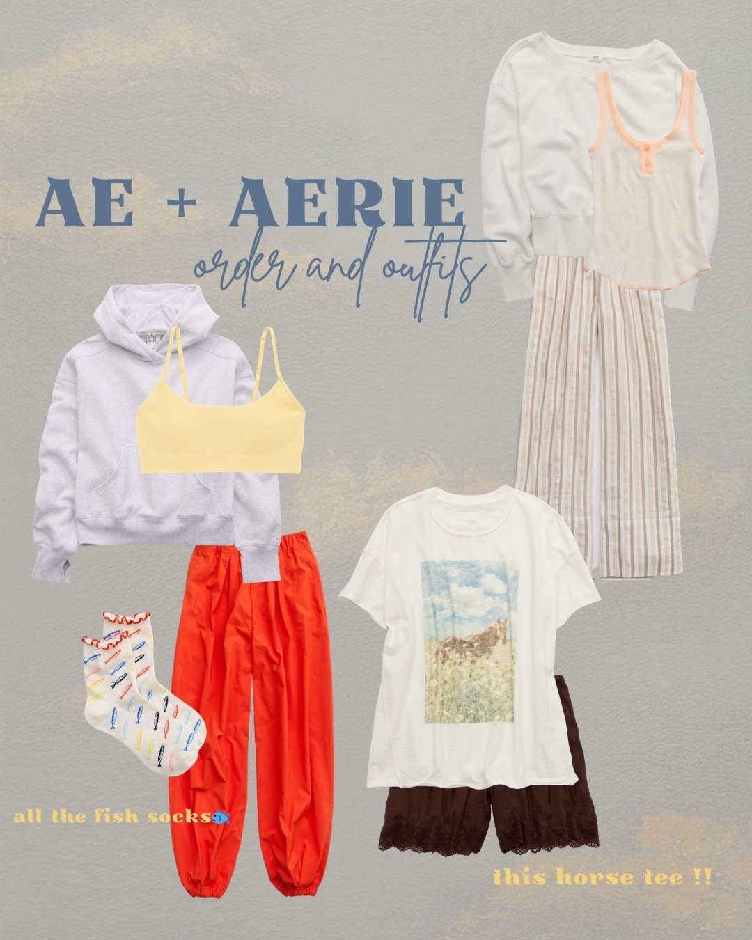 AE + Aerie new arrivals  and outfit inspo🐎 
This horse tee is going to be a STAPLE! Really into some feminine and sporty loungewear  

#LTKootd #LTKSpringSale