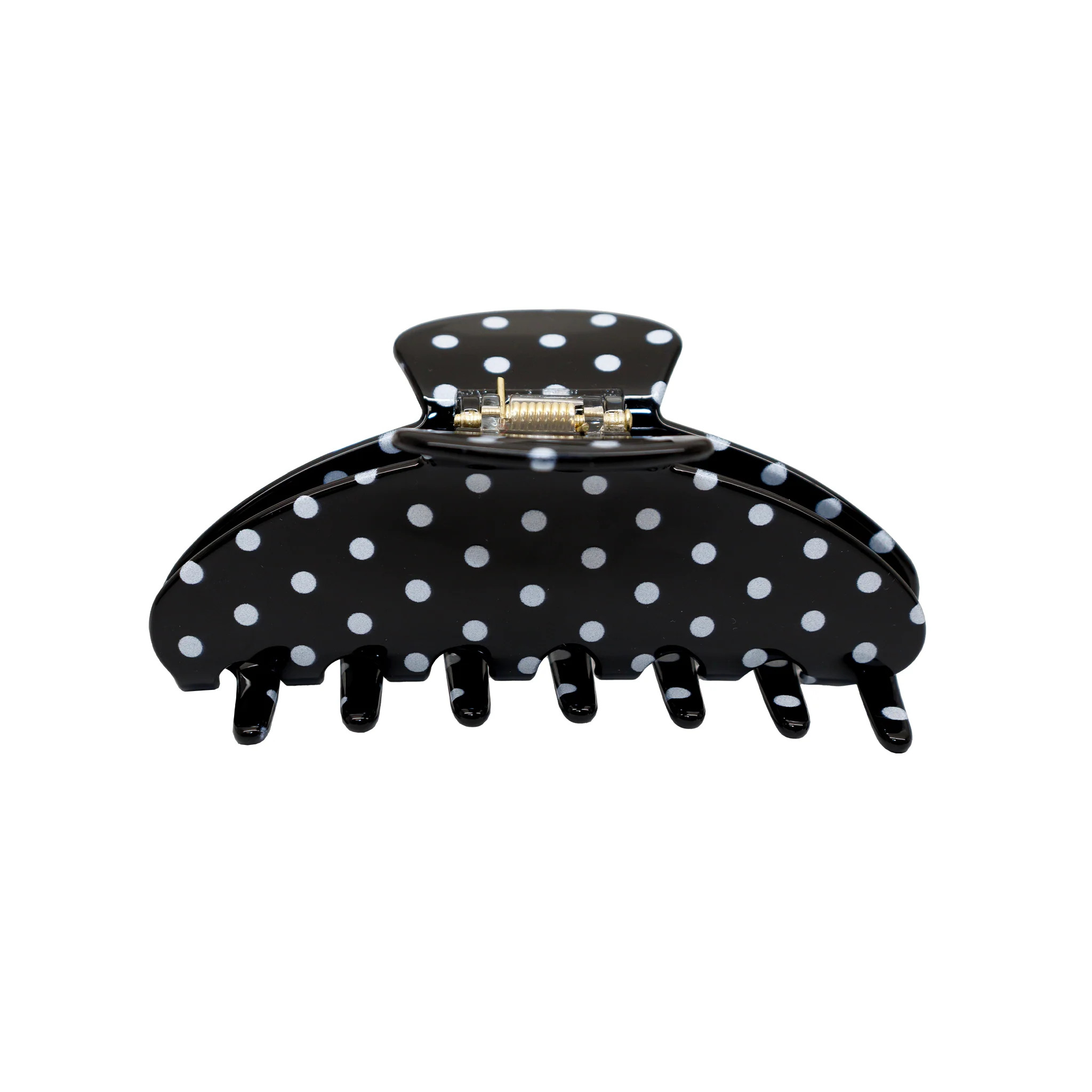 Big Effing Clip in Noir Polka Dot | Emi Jay