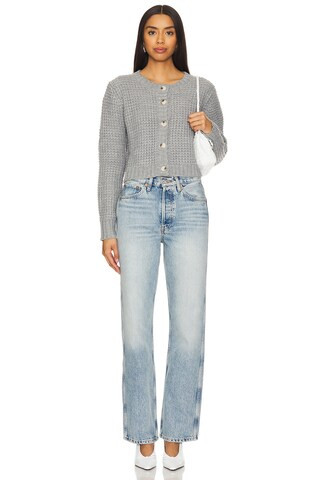 Alfie Cardigan in Heather Grey | Revolve Clothing (Global)