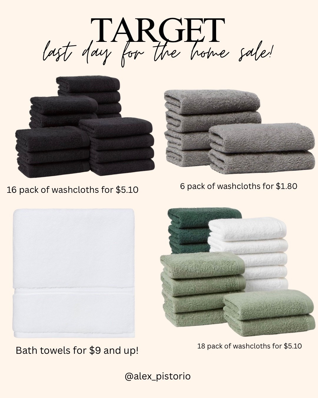 Such a great sale on bath towels, washcloths ect today!!! 

Target sale
Bathroom towels
Spa towels
Bath towels
Washcloths 
Target home
Target finds 



#LTKSeasonal #LTKSaleAlert #LTKHome