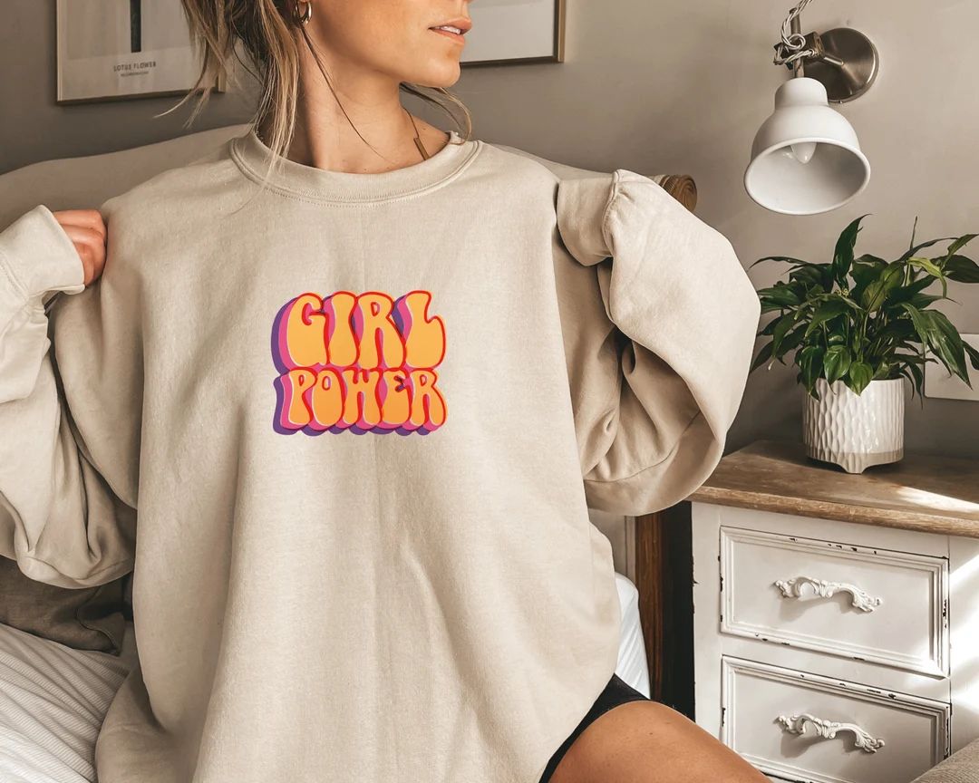 Girl Power Sweatshirt | Girl Power Crewneck | Feminist Sweater | Gift for Her | Equality Crewneck... | Etsy (US)