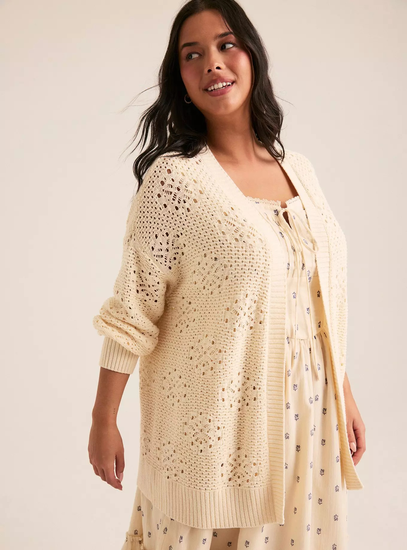 Festi Open Stitch Cardigan | Torrid (US & Canada)