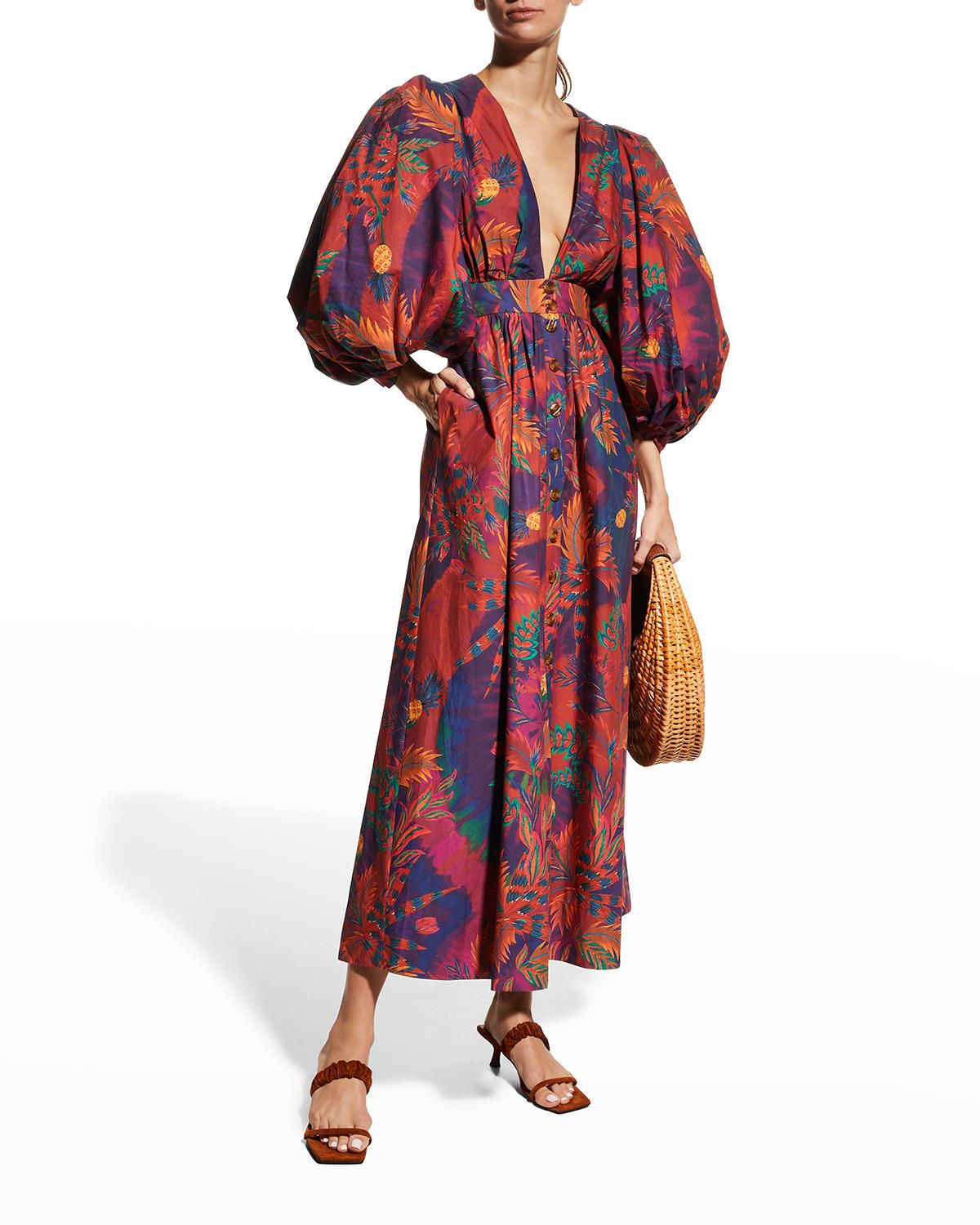 Tie-Dye Forest Maxi Dress | Neiman Marcus