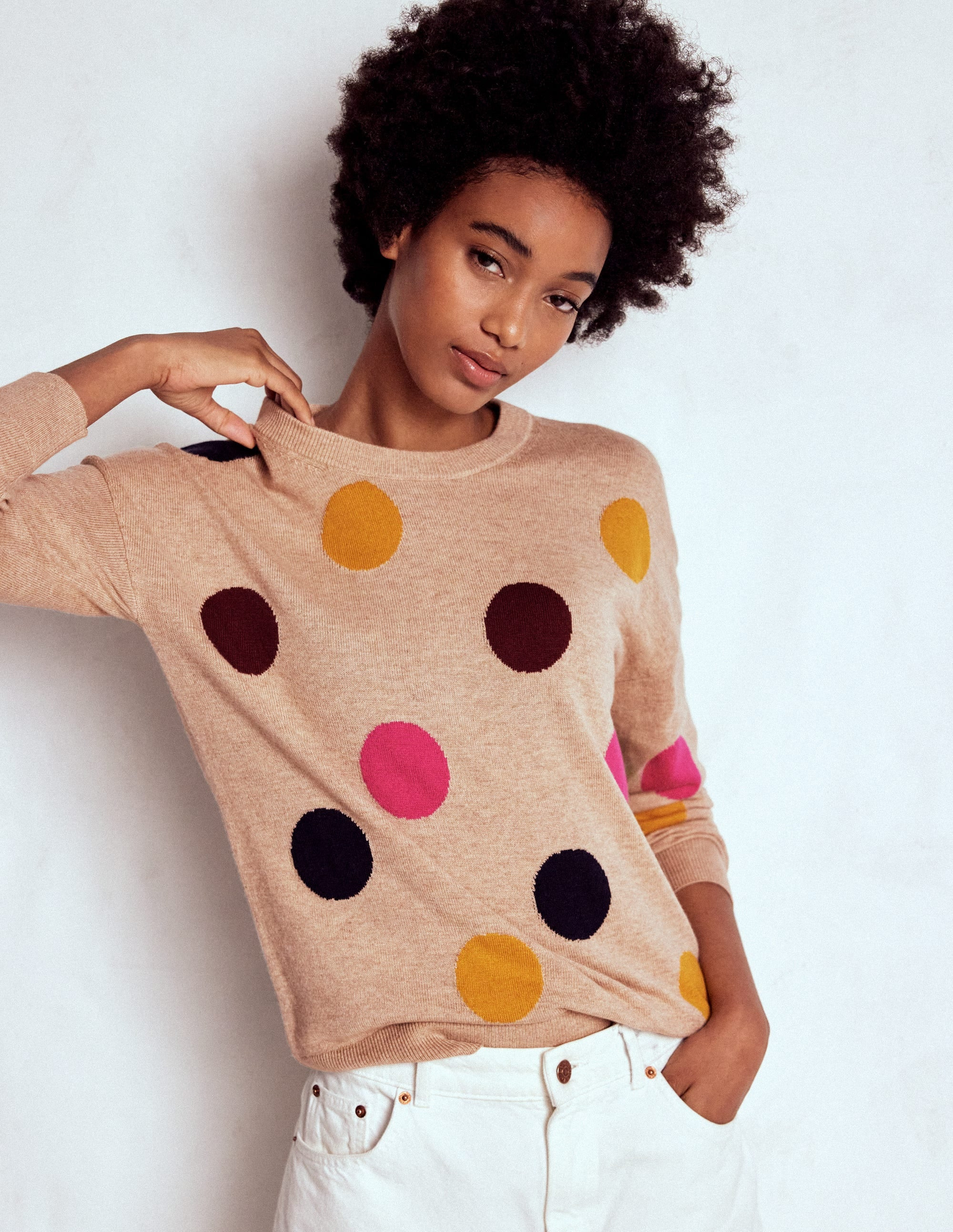 Natasha Novelty Sweater-Multi, Spot | Boden (US)