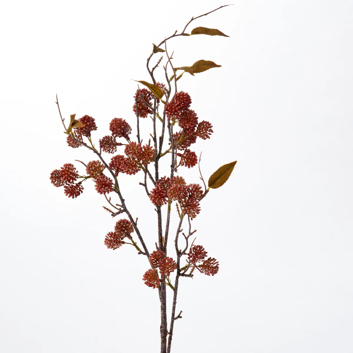 Maroon Mauve Pearlized Seeded Twig & Branch Spray - 34" | Darby Creek Trading