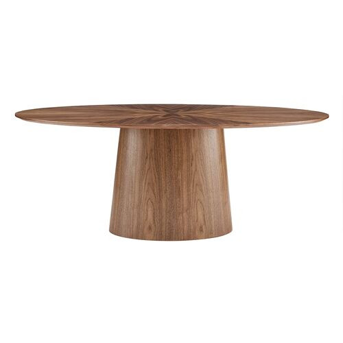 Dexter 79" Oval Dining Table, Walnut | One Kings Lane
