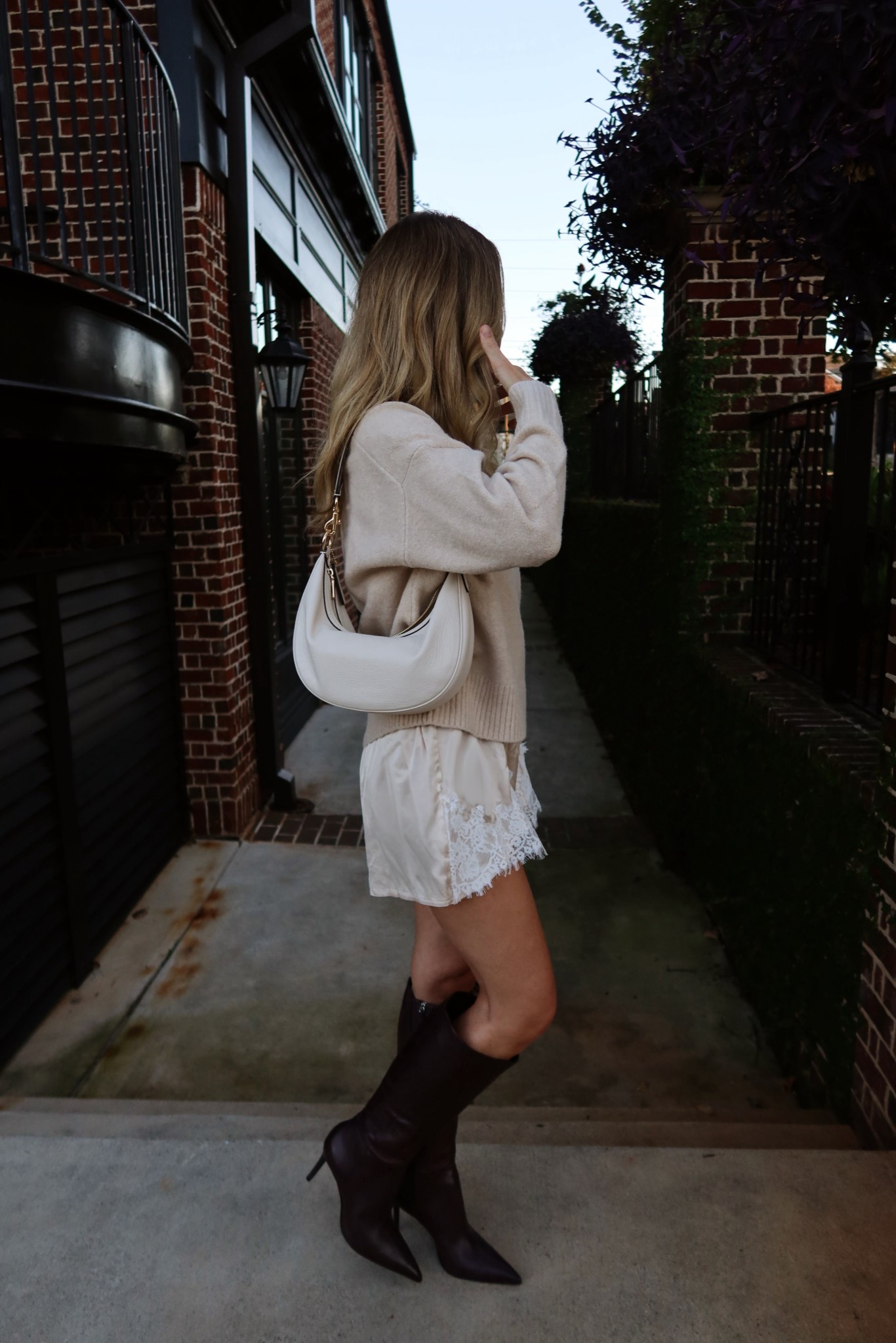 lace shorts fall outfit 

wearing size small in shorts 

#LTKSeasonal #LTKFindsUnder50 #LTKStyleTip