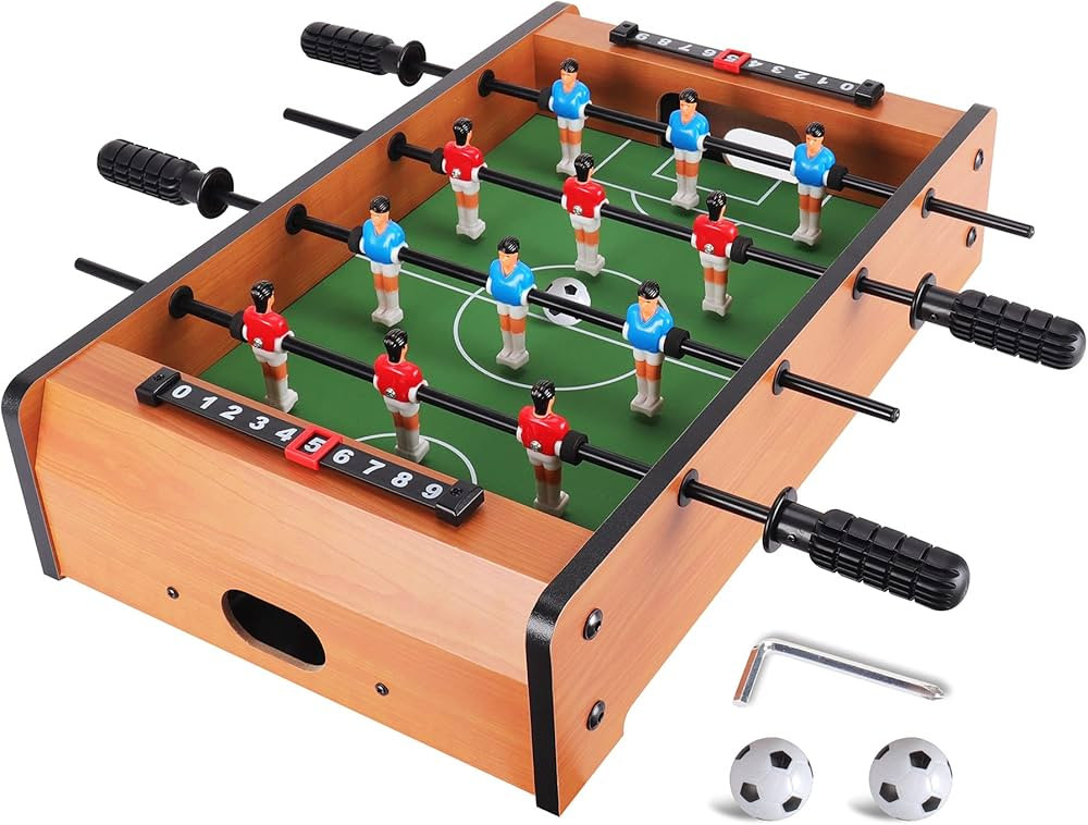 WIN.MAX Mini Foosball Table (Upgrade) 20-Inch Foosball Table Adult Size Top Football/Soccer Game ... | Amazon (US)