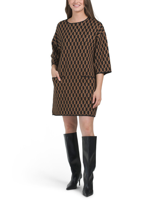Mini Sweater Dress With Front Pockets | TJ Maxx