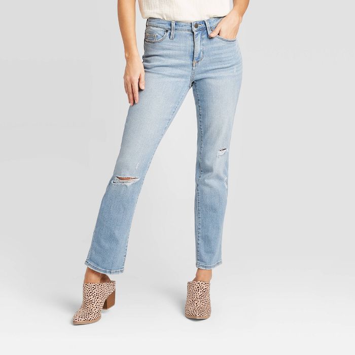 Women's High-Rise Cropped Straight Jeans - Universal Thread™ | Target