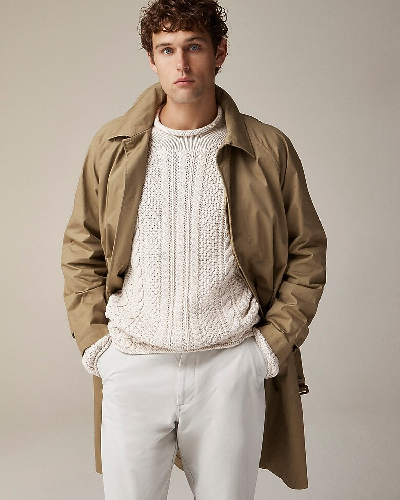 Cotton cable-knit Rollneck™ sweater | J. Crew US