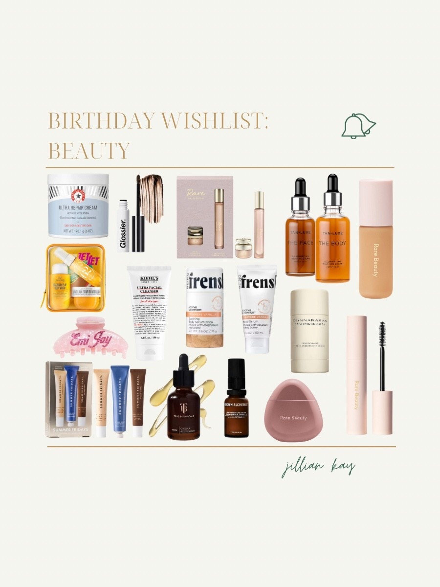 Birthday wishlist: Beauty ✨

Some beauty and makeup must haves I need to restock soon! 

Ig: @jkyinthesky

#beauty #beautymusthaves #makeup #skincare #sephora #wishlist #style #lifestyle #birthday #birthdaywishlist #wishlist #restock #restocks 

#LTKBeauty #LTKTravel #LTKStyleTip