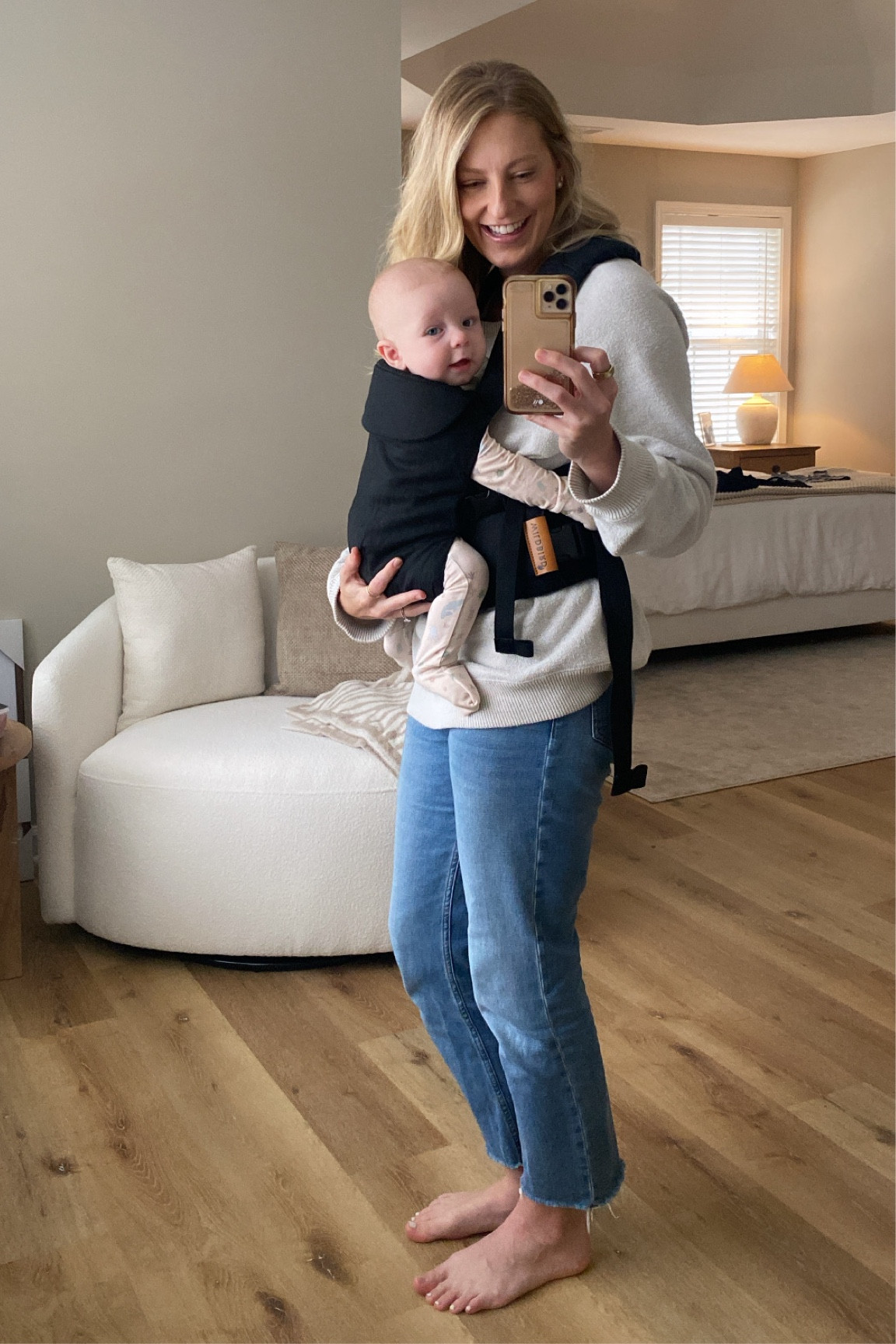 One of our favorite baby carriers that’s comfortable for mom + baby and can be worn by dad too! 

#LTKFamily #LTKBaby #LTKBump