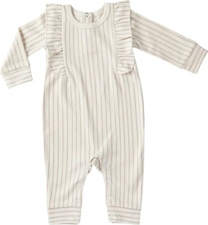 Pehr Stripe Ruffled Organic Cotton Romper | Nordstrom | Nordstrom