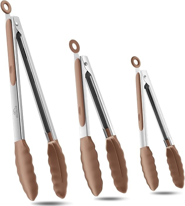 Good Grip Cooking Tongs with Silicone Tips, Set of 3-7" 9" and 12" | Amazon (US)