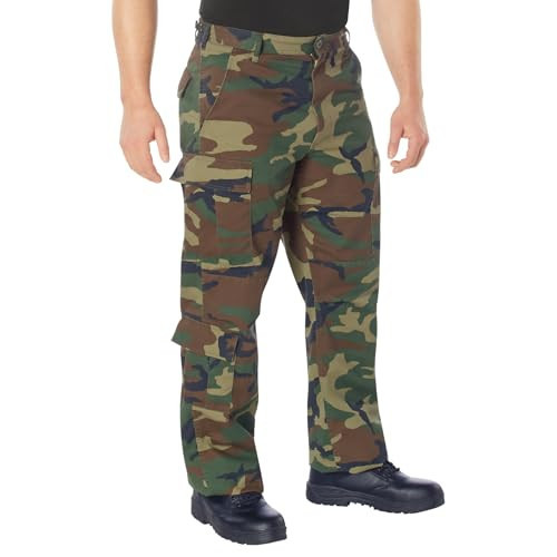 Rothco Vintage Paratrooper Cargo Fatigue Pants – Tactical Outdoor Comfortable Casual, Woodland Camo, L | Amazon (US)