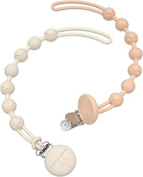 Cuddle Campus Silicone Pacifier Clip Holder with One Piece Design, Pack of 2 Soft Flexible Binky ... | Amazon (US)