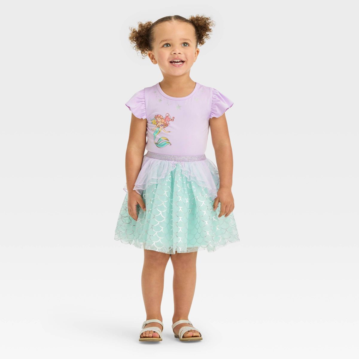 Toddler Girls' Disney The Little Mermaid Tutu Dress - Purple | Target