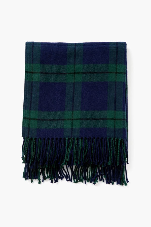 Blackwatch Fringe Plaid Throw | Tuckernuck