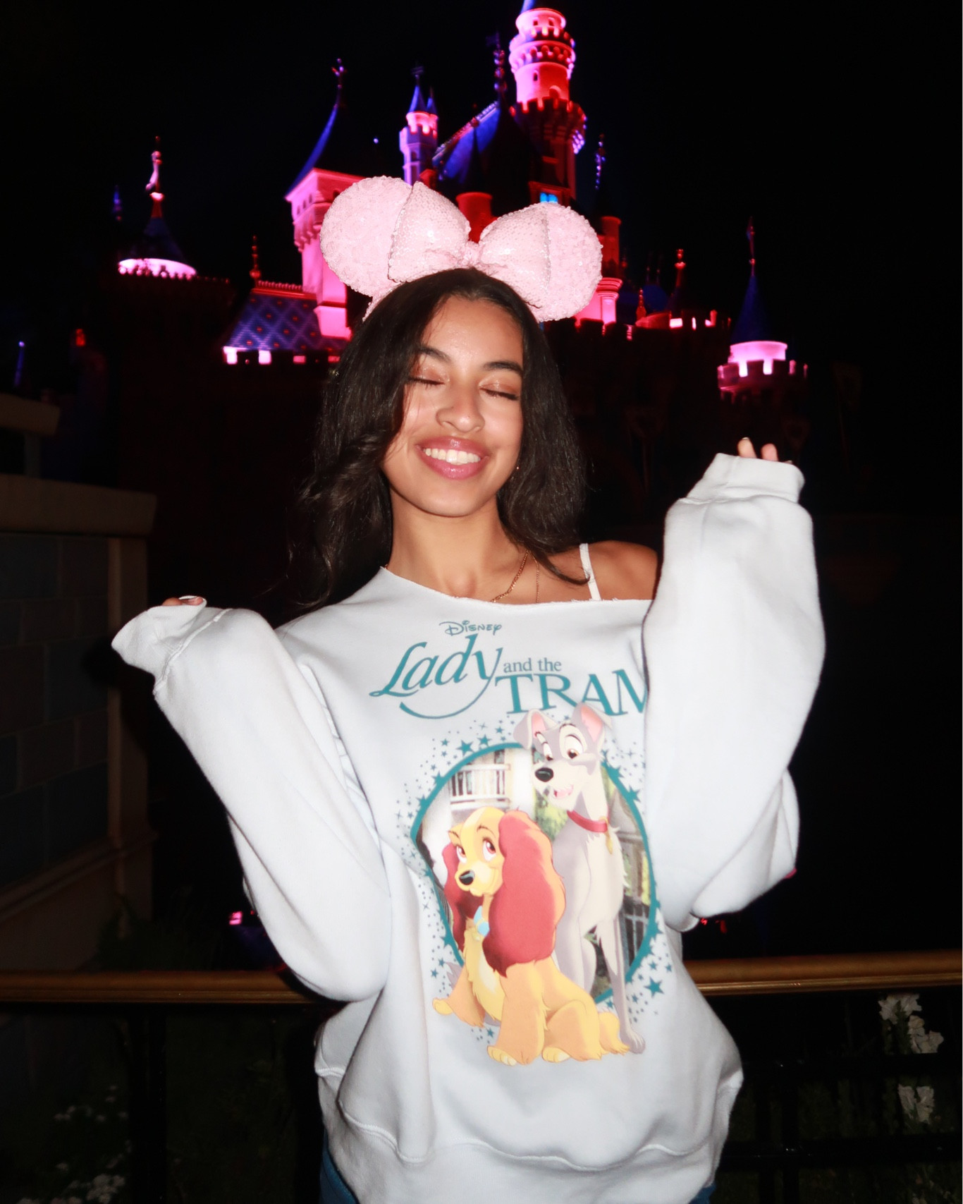 Disney, Disney outfit, Minnie ears,Mickey ears, Disney ears, Disney headwear, Disney outfit inspo, Disneybound, sweatshirt, off the shoulder sweater, off shoulder sweatshirt, off shoulder sweater , 

#LTKFindsUnder100 #LTKFindsUnder50