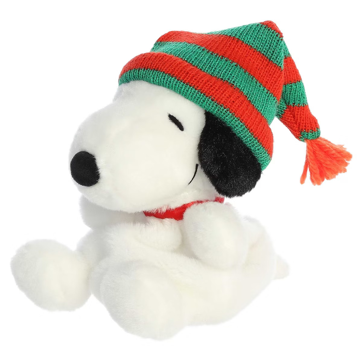 Aurora Mini Palm Pals Snoopy Beanie Peanuts Festive Stuffed Animal White 5" | Target