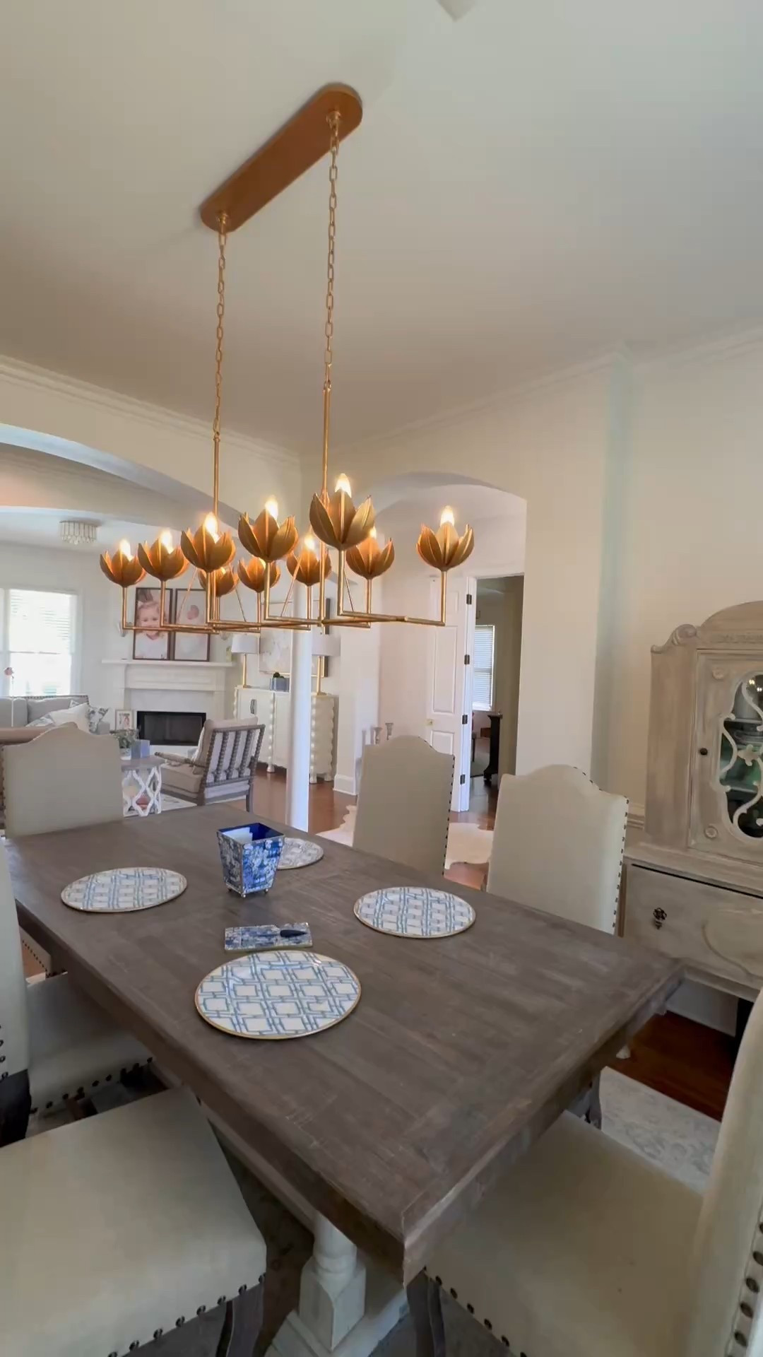 Literally spent months deciding on the Perfect light fixture for our dining room and she is perfect! Perfect color, perfect size perfect everything 

#LTKHome