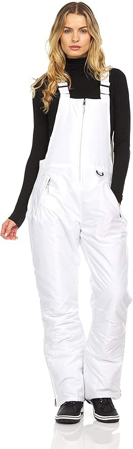 Arctic Quest Womens Ski Snow Bibs Pants Insulated Water Resistant Overalls Snowboarding Winter Wa... | Amazon (US)