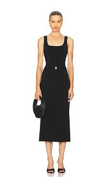 Karina Grimaldi Aster Knit Dress in Black from Revolve.com | Revolve Clothing (Global)