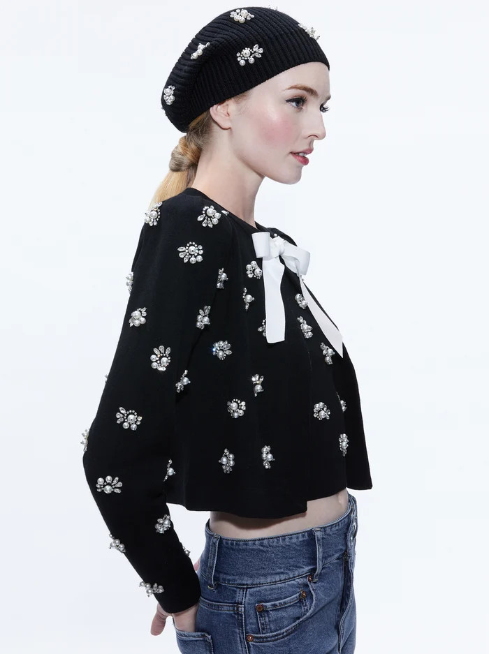 CHIRA SLOUCHY EMBELLISHED HAT | Alice + Olivia
