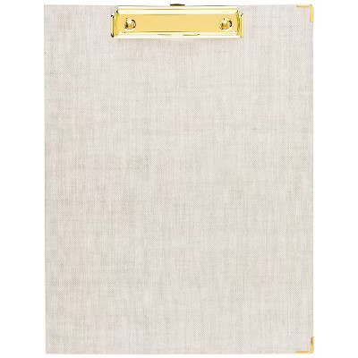 Sugar Paper Essentials Clipfolio Tan: Office Supplies Desk Organizer & Document Holder, 12.563" x... | Target