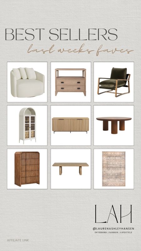 This week’s top clicked items! All finds that I love, are on sale, or I have in our home! Accent chairs, nightstands, dressers, display cabinets, sideboards, rugs and more! 

#LTKHome #LTKStyleTip