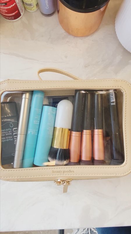 The cutest little makeup bag you ever did see! I’m amazed at how much you can fit in here. I got this from Amazon and it’s perfect for travel!

Sharing everything I keep in my beauty bag. What’s in your beauty bag?

#LTKSaleAlert #LTKBeauty #LTKFindsUnder100