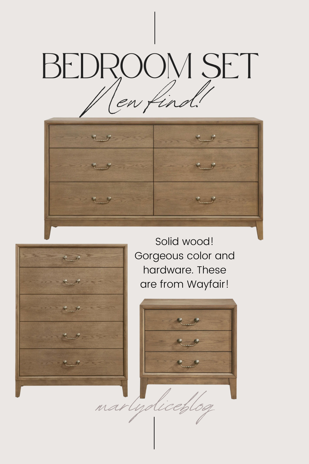 Gorgeous new bedroom find from Wayfair! These are solid wood. Stunning color and hardware. 

 #LTKHome