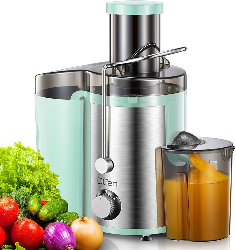 Juicer Machine, 800W Centrifugal Juicer Extractor with Wide Mouth 3” Feed Chute for Fruit Veget... | Amazon (US)